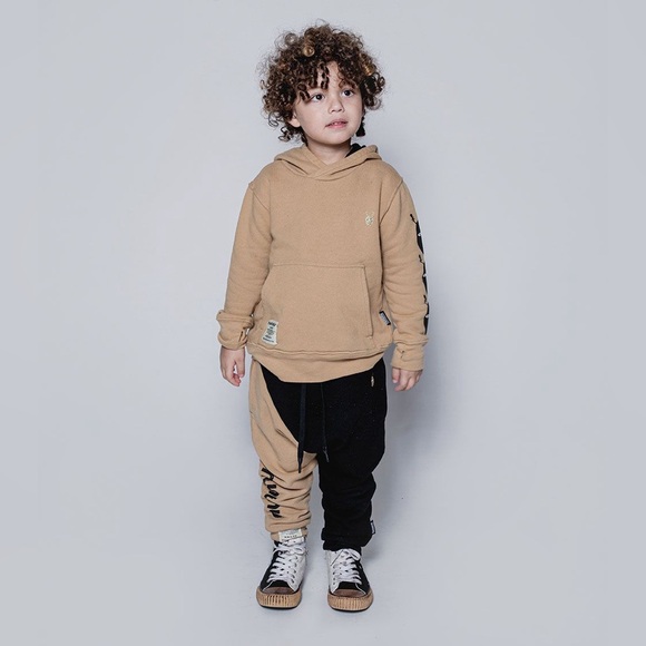 Nununu World French Terry Half & Half Baggy Pants - Picture 1 of 12